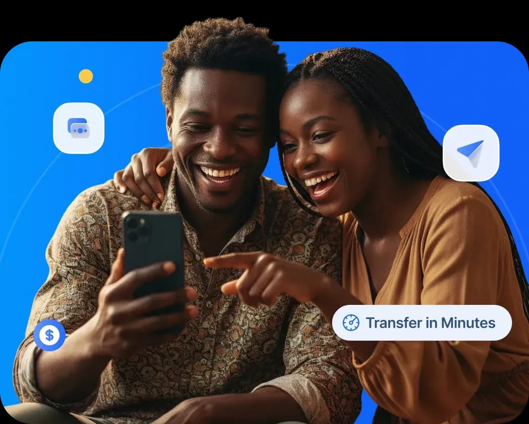 Couple using smartphone to send money to nigeria 6a732c67bf.