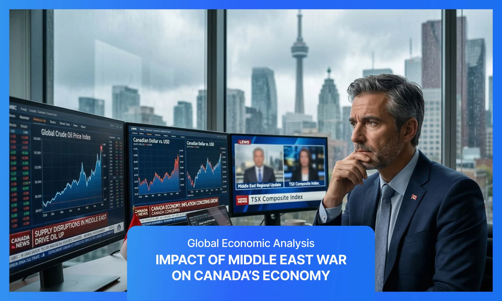 Cover image for article on How Middle East War Impacts Canada’s Economy & Oil
