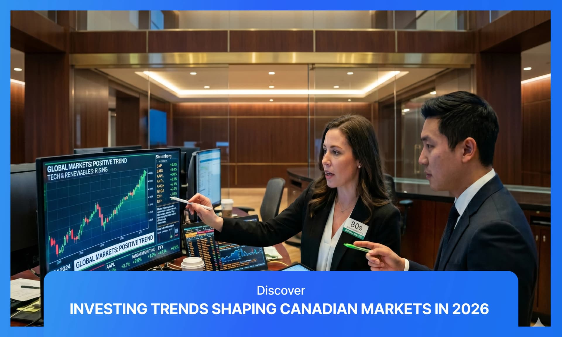 Cover image for article on investing trends for canadian markets in 2024