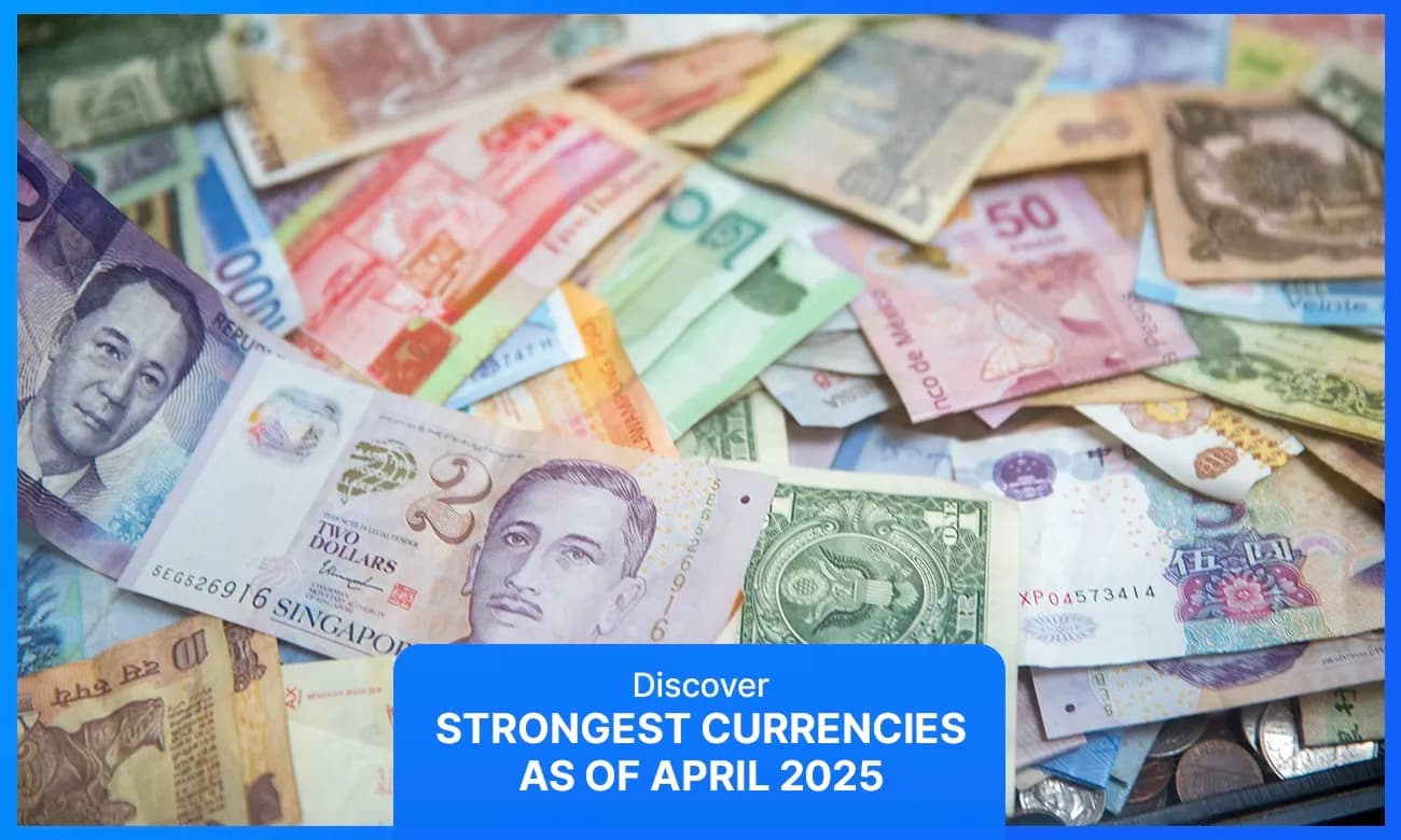 Cover image for article on strongest currencies as of 2025