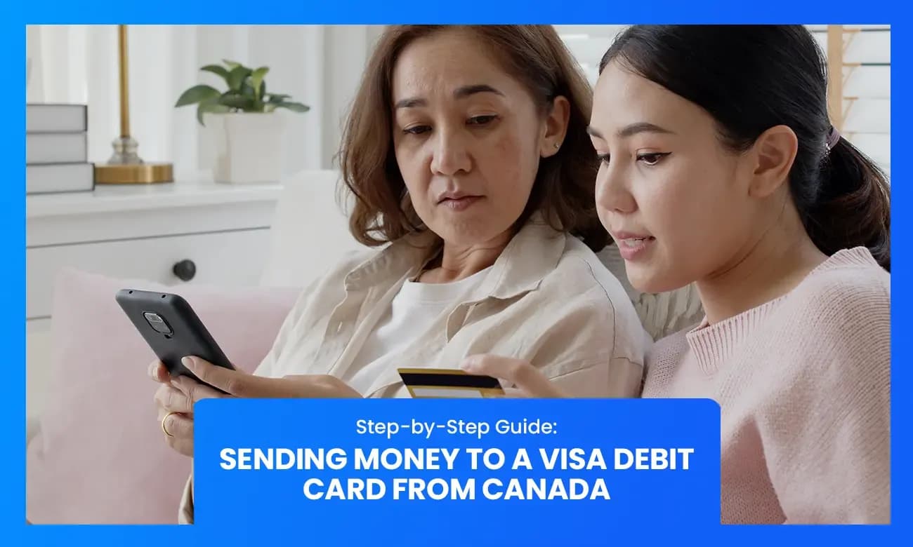 How to send money to Visa debit card from Canada